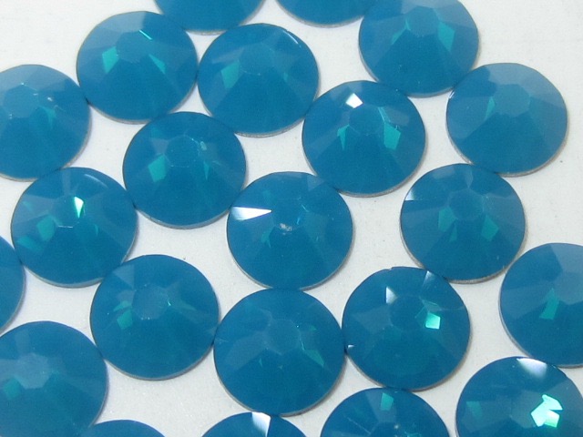 1 Gross 16ss CARIBBEAN BLUE OPAL FLATBACK European Rhinestones